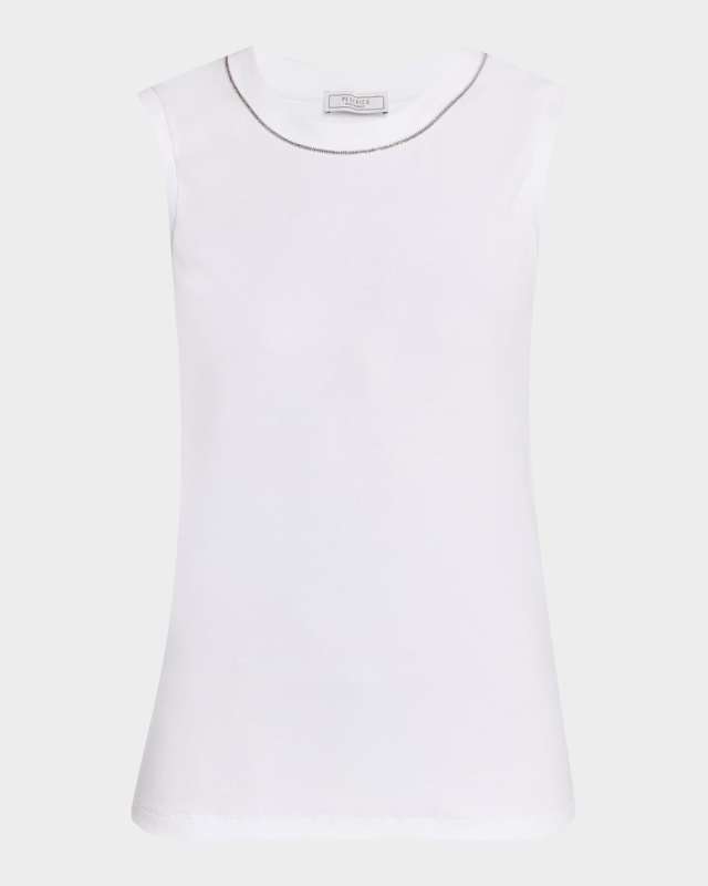 Punto Luce Crewneck Rib Knit Top